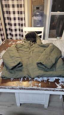 U.S. Army Men's Green Hooded Sherpa-Lined Parka Jacket Size XXL